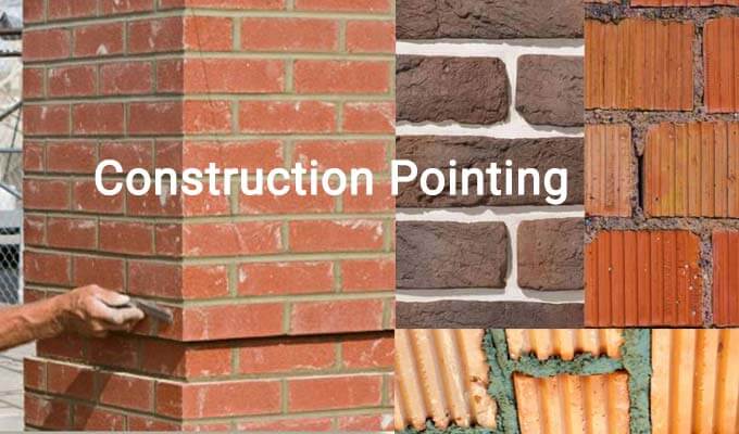 Different type of construction pointing
