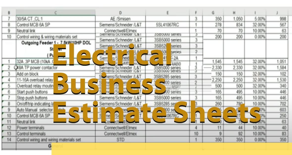 electrical-business-estimate-sheets