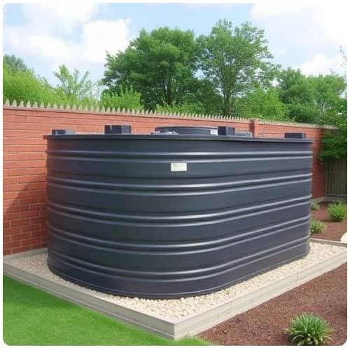 Calculate rectangular water tank size and capacity