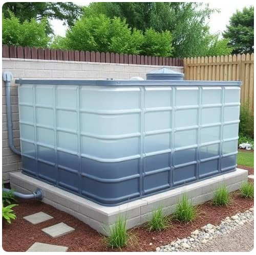 Calculate rectangular water tank size and capacity